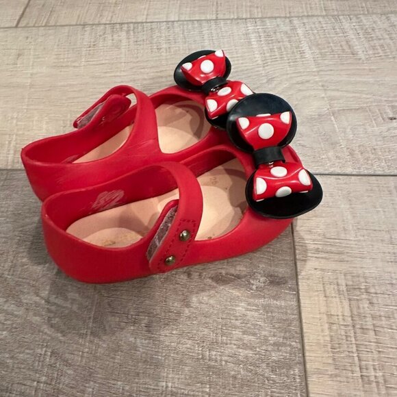 IFANS GIRLS RED MINNIE MOUSE SHOES SIZE 7 - Picture 1 of 7